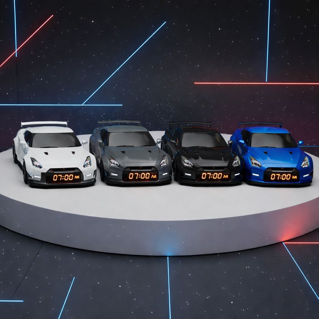 Hypercar Alarm Clock - Realistic Engine and Light Effects